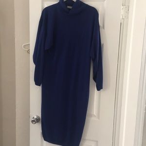 Royal blue ASOS dolman long sleeve dress
